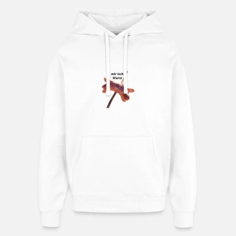 Mir isch Wurst - Oversized Unisex Hoodie von Stanley/Stella - Weiß