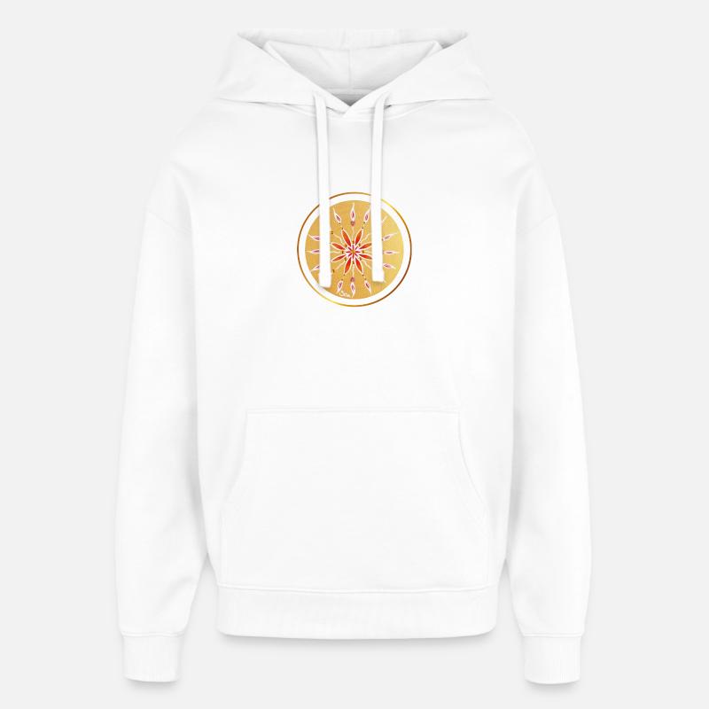 KraftMandala - Sonja Ariel von Staden - Sweat à capuche unisexe Stanley/Stella Oversized - blanc