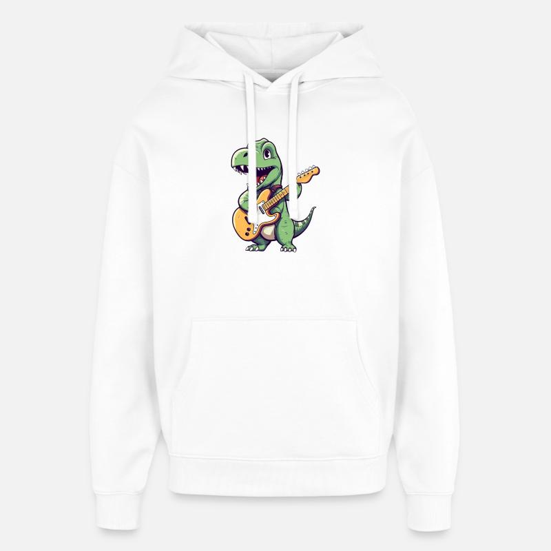 Guitariste de T-Rex - Sweat à capuche unisexe Stanley/Stella Oversized - blanc