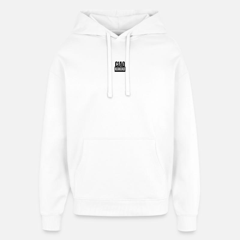 Ciao Cacao - Sweat à capuche unisexe Stanley/Stella Oversized - blanc