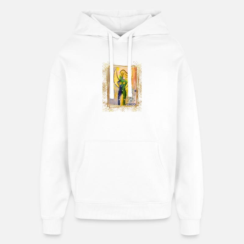 Déesse Vierge aux ailes mystiques - Sweat à capuche unisexe Stanley/Stella Oversized - blanc