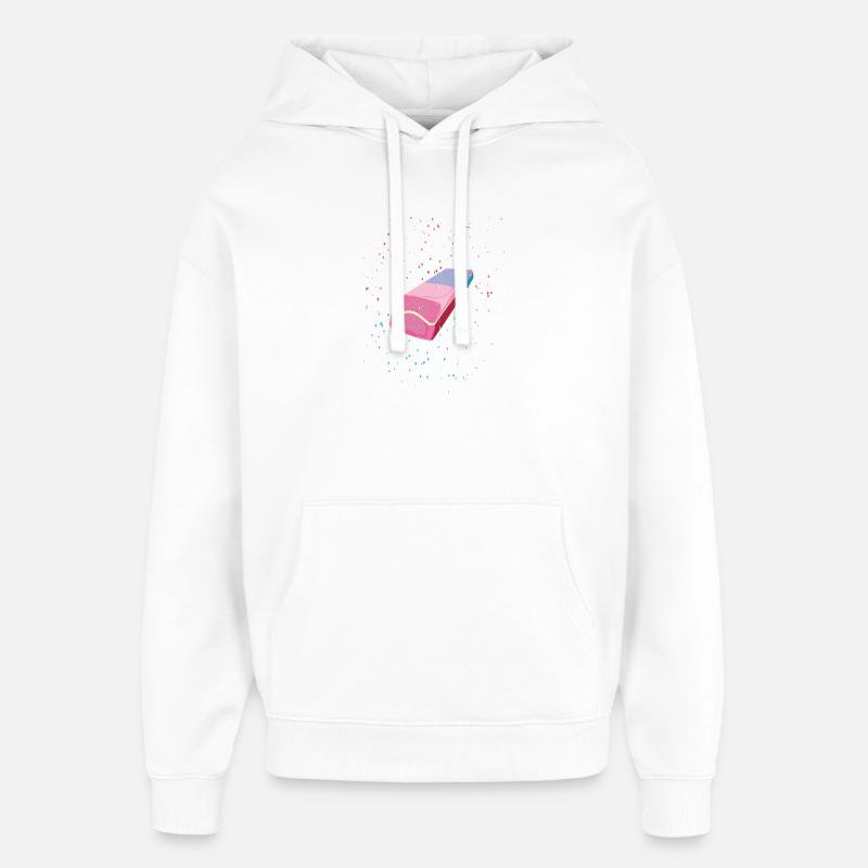 Gomme | Gomme - Sweat à capuche unisexe Stanley/Stella Oversized - blanc