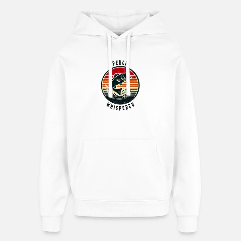 Design Perch Whisper - Sweat à capuche unisexe Stanley/Stella Oversized - blanc