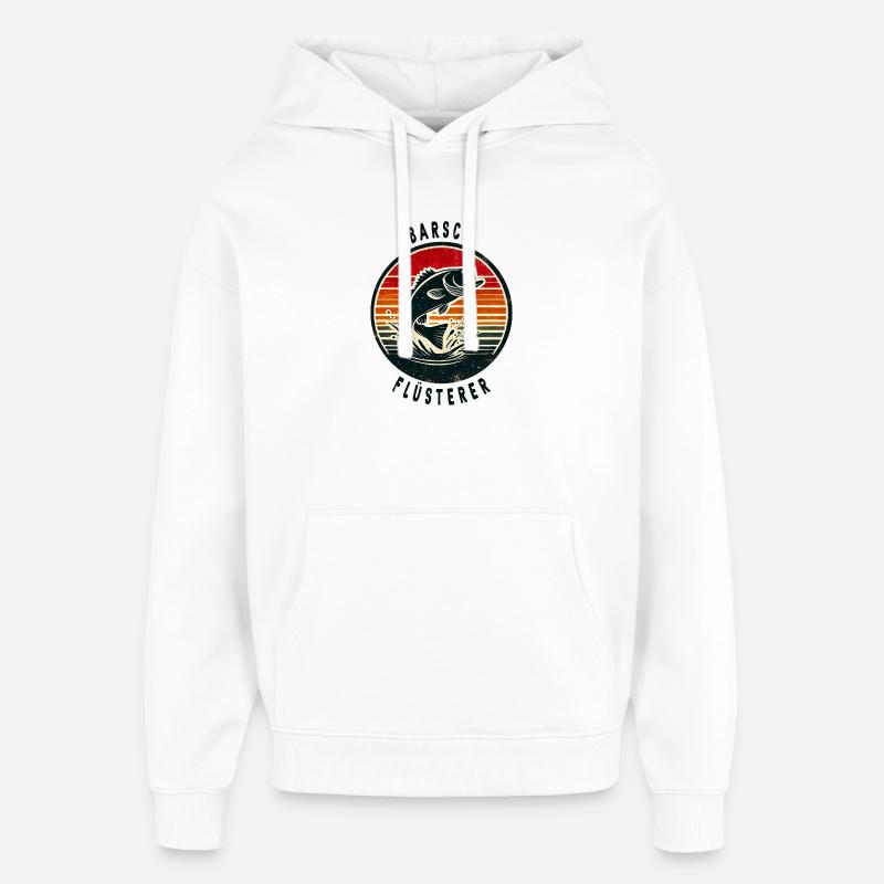 Design Perch Whisper - Sweat à capuche unisexe Stanley/Stella Oversized - blanc