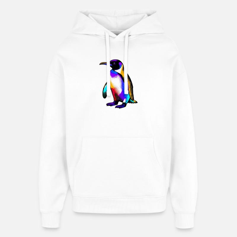 Pingouin - Sweat à capuche unisexe Stanley/Stella Oversized - blanc