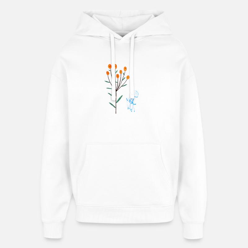 Méduse - Sweat à capuche unisexe Stanley/Stella Oversized - blanc