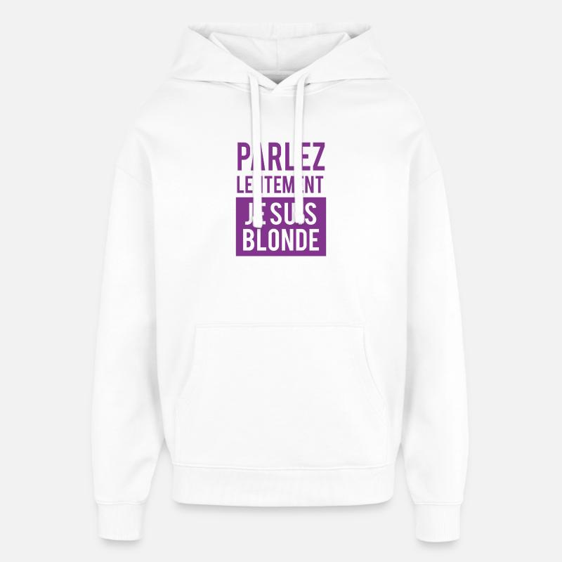 Glaubensbotschaft in moderner Typografie - Oversized Unisex Hoodie von Stanley/Stella - Weiß