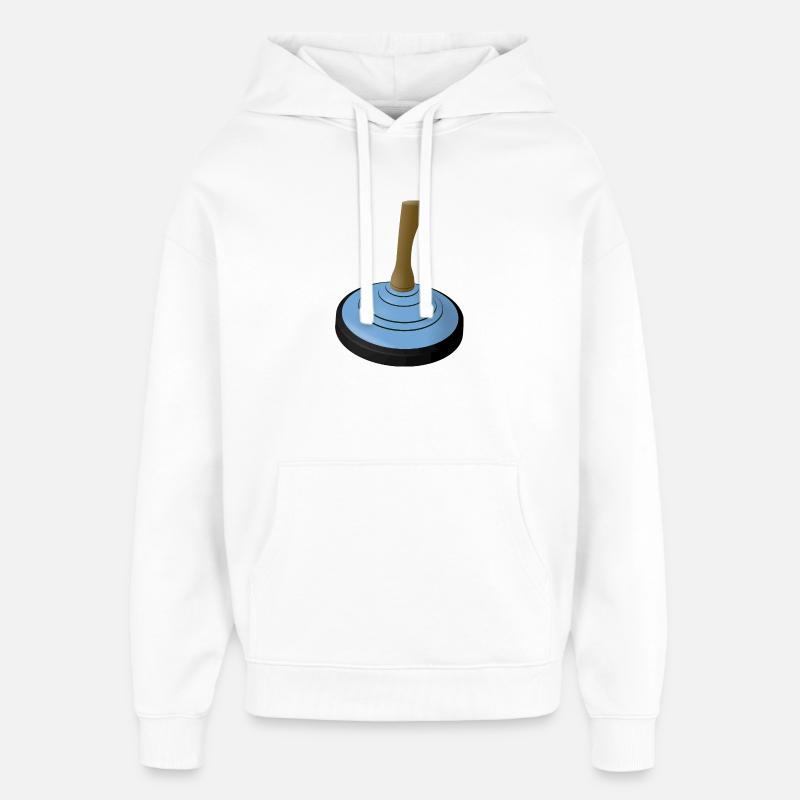 2025-EISSTOCK-hellblau - Sweat à capuche unisexe Stanley/Stella Oversized - blanc