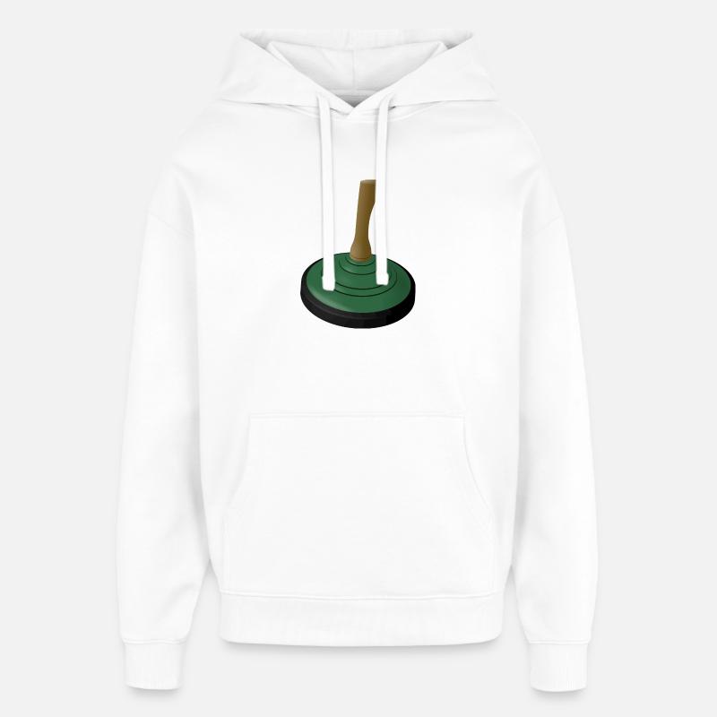 2025 BOUILLON DE GLACE Vert - Sweat à capuche unisexe Stanley/Stella Oversized - blanc