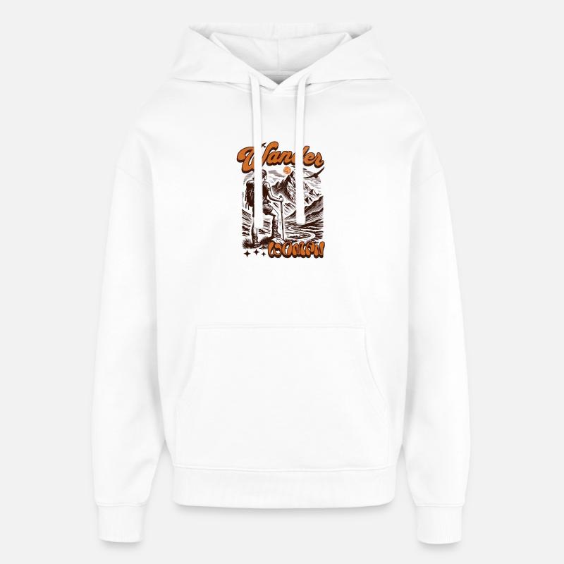 Femme errante - Sweat à capuche unisexe Stanley/Stella Oversized - blanc