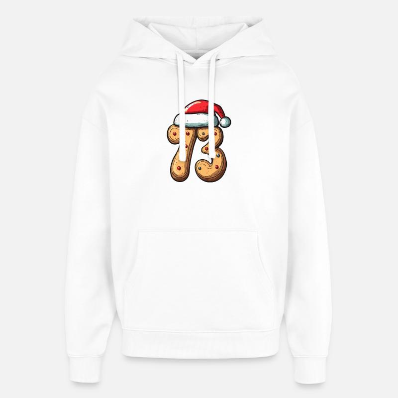 73 Numéro Cookie Noël - Sweat à capuche unisexe Stanley/Stella Oversized - blanc