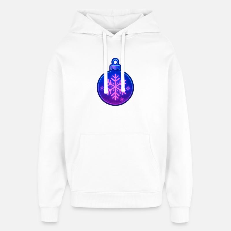 Weihnachtskugel Ornament - Oversized Unisex Hoodie von Stanley/Stella - Weiß