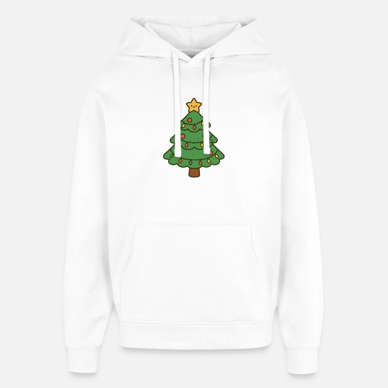 Joyeux sapin de Noël - Sweat à capuche unisexe Stanley/Stella Oversized - blanc
