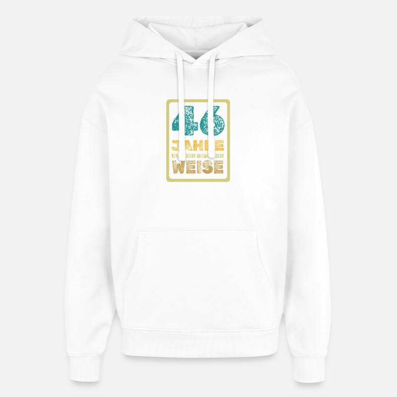 46 - Sweat à capuche unisexe Stanley/Stella Oversized - blanc