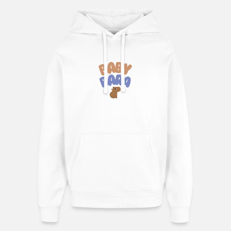 Bébé Bara Capybara - Sweat à capuche unisexe Stanley/Stella Oversized - blanc