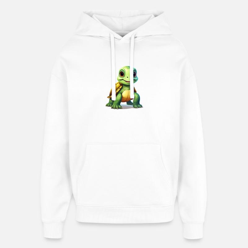 Tortue - Sweat à capuche unisexe Stanley/Stella Oversized - blanc