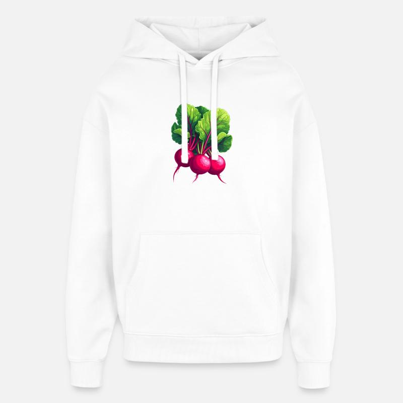 Radis - Sweat à capuche unisexe Stanley/Stella Oversized - blanc