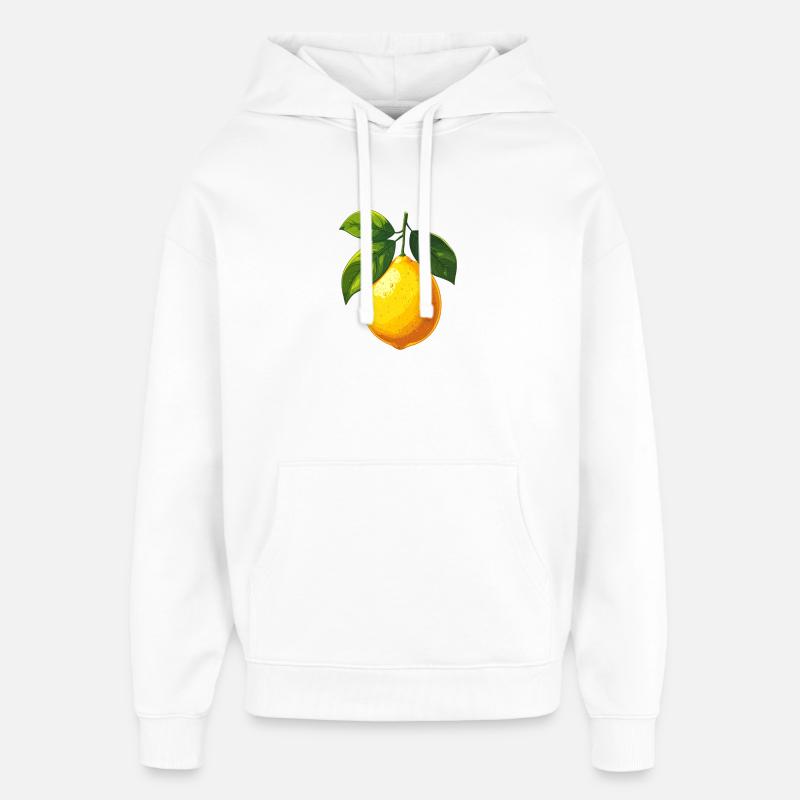 citron - Sweat à capuche unisexe Stanley/Stella Oversized - blanc