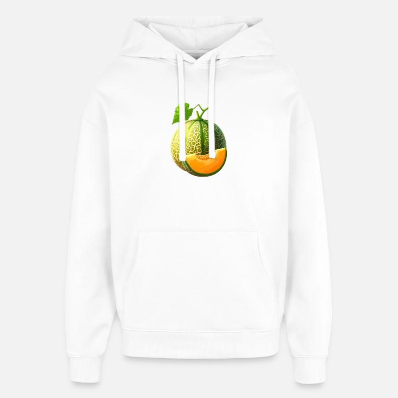 Honigmelone - Oversized Unisex Hoodie von Stanley/Stella - Weiß