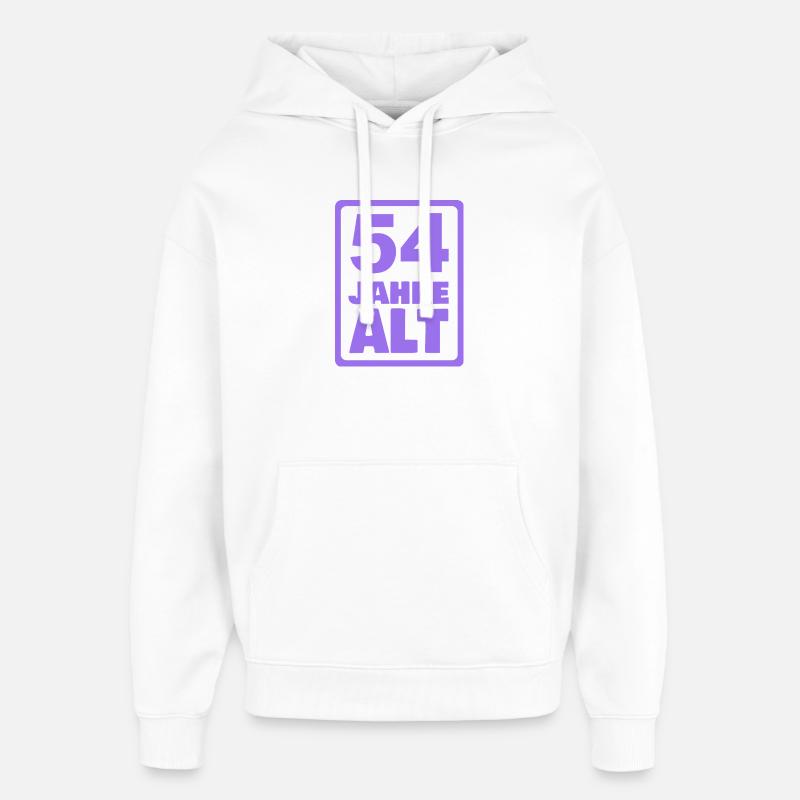 54 - Sweat à capuche unisexe Stanley/Stella Oversized - blanc