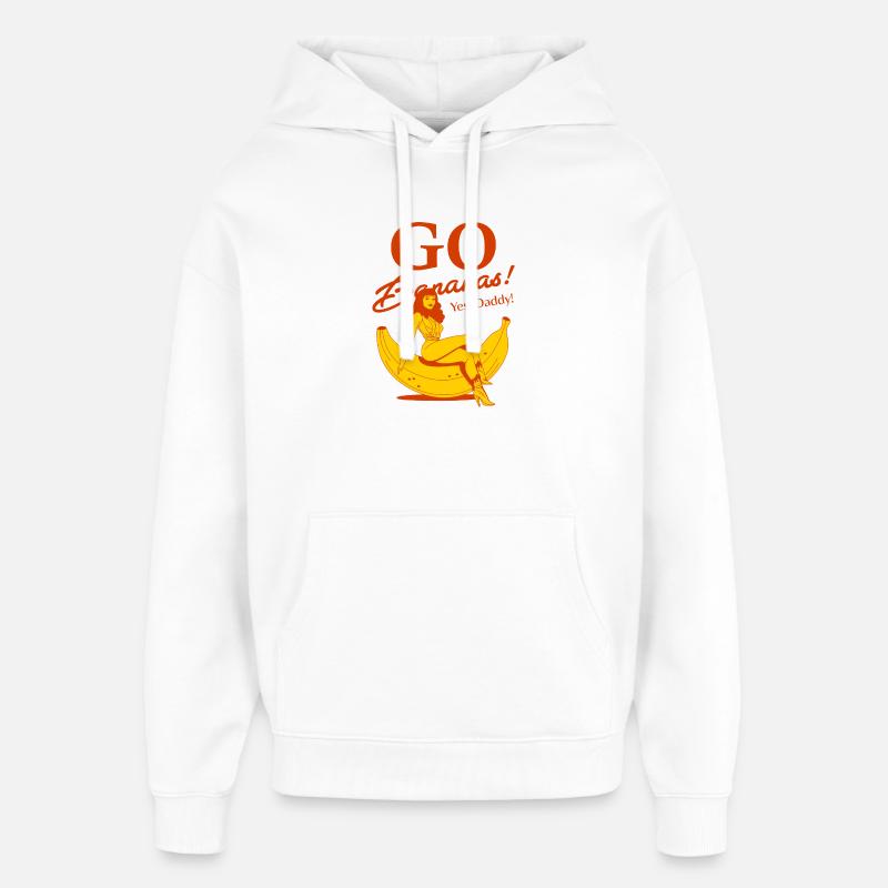 Mädchen auf einer banane - Oversized Unisex Hoodie von Stanley/Stella - Weiß