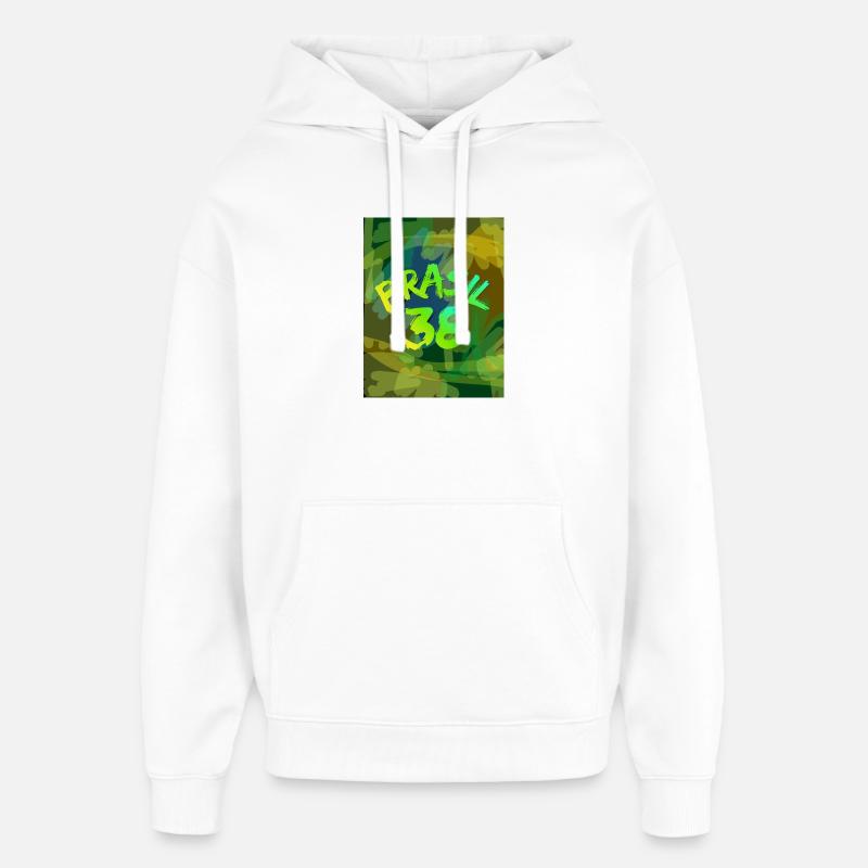 Brasil 38 Neon Pinsel - Oversized Unisex Hoodie von Stanley/Stella - Weiß