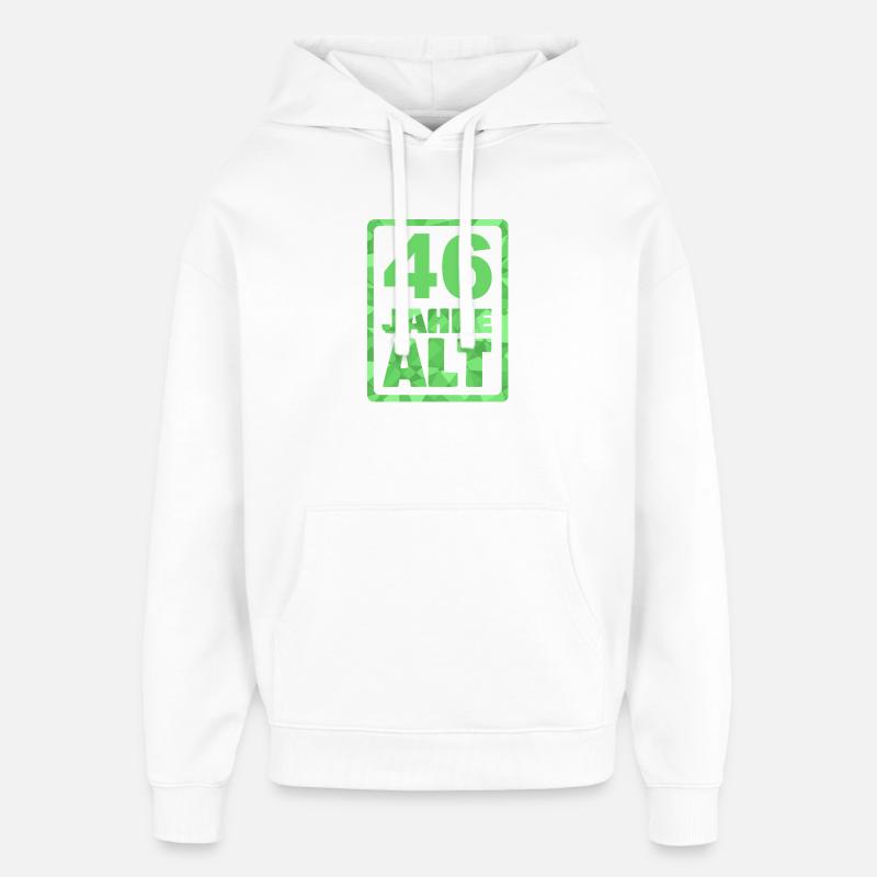 Âge 46 - Sweat à capuche unisexe Stanley/Stella Oversized - blanc