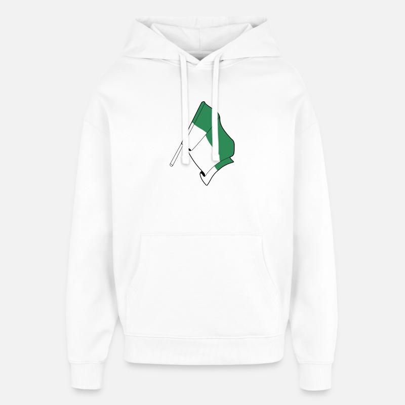 Drapeau de Vlieland – Fierté de l’île - Sweat à capuche unisexe Stanley/Stella Oversized - blanc