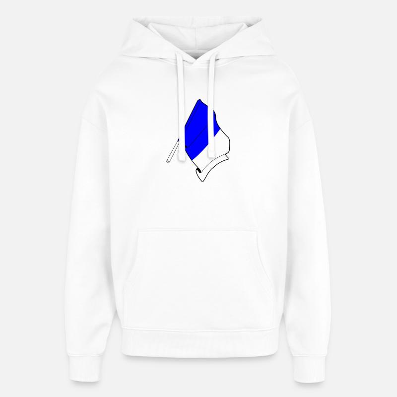 Fiers de Spa - Sweat à capuche unisexe Stanley/Stella Oversized - blanc