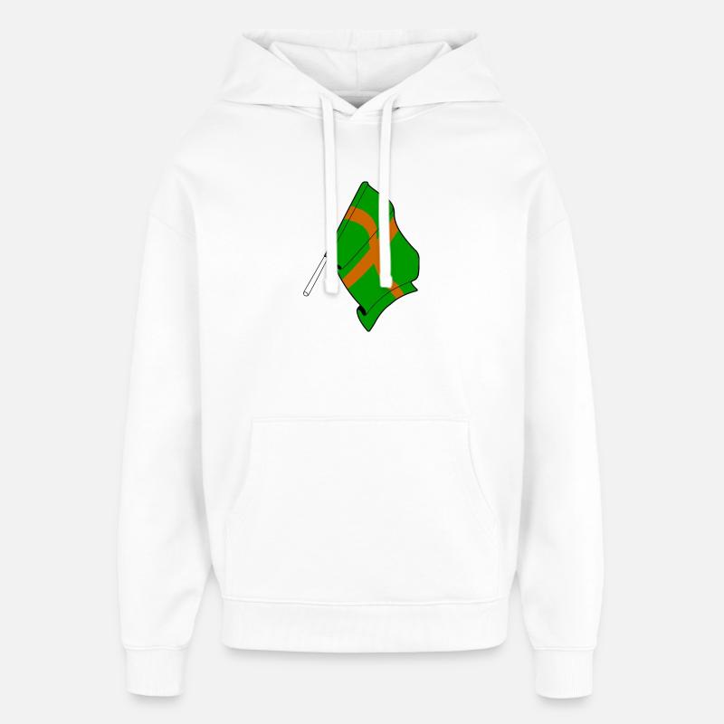 Fiers de Nimègue 4 jours - Sweat à capuche unisexe Stanley/Stella Oversized - blanc