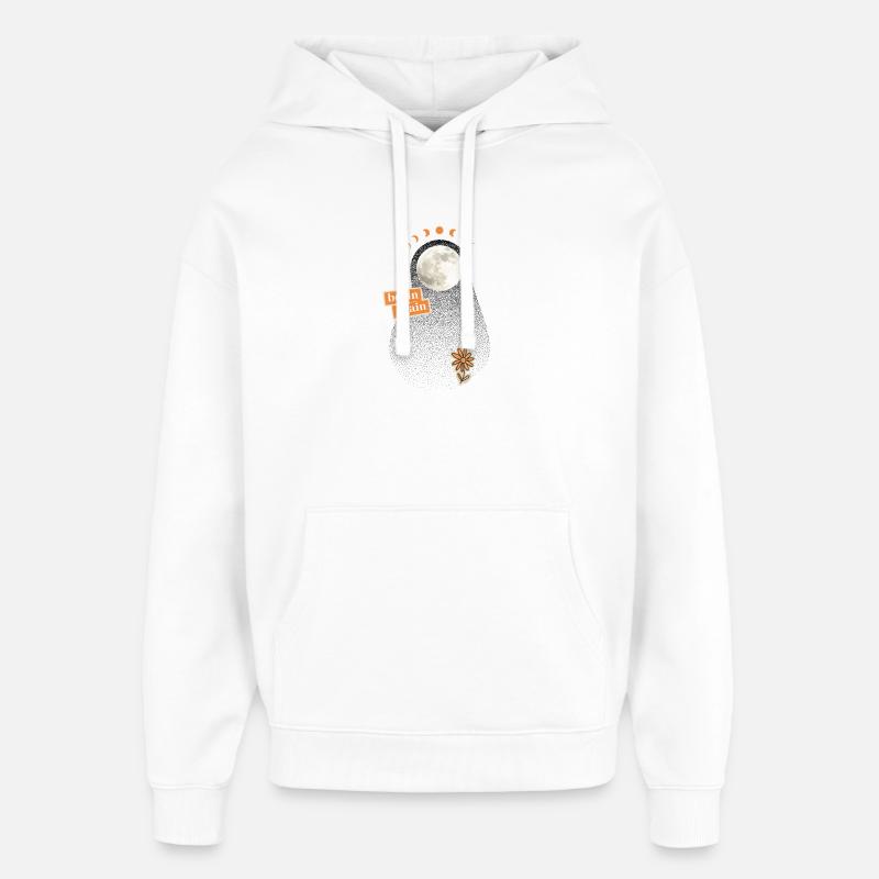 New beginning: begin again - Oversized Unisex Hoodie by Stanley/Stella - white