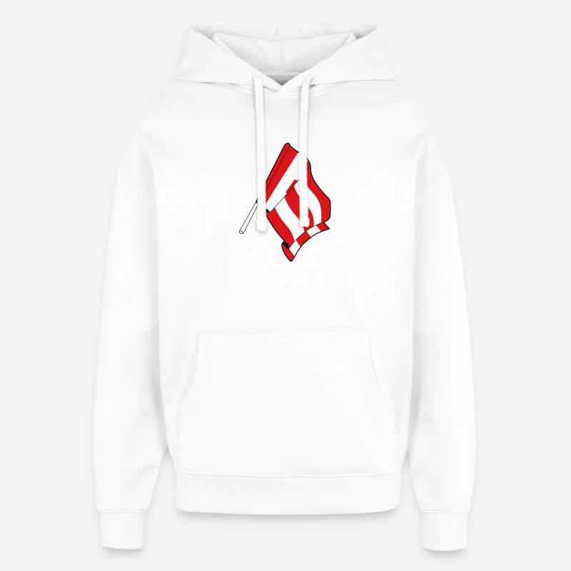 Fiers d’Eindhoven - Sweat à capuche unisexe Stanley/Stella Oversized - blanc