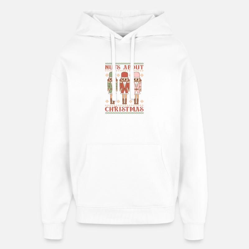 Pull de Noël moche - Sweat à capuche unisexe Stanley/Stella Oversized - blanc