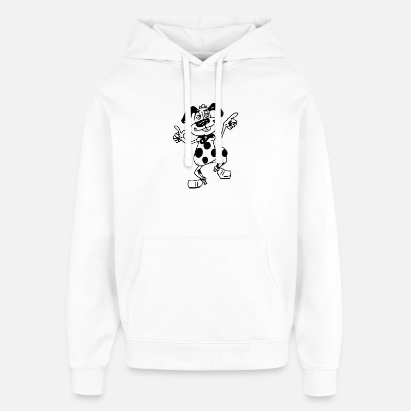 Chien dansant - Sweat à capuche unisexe Stanley/Stella Oversized - blanc
