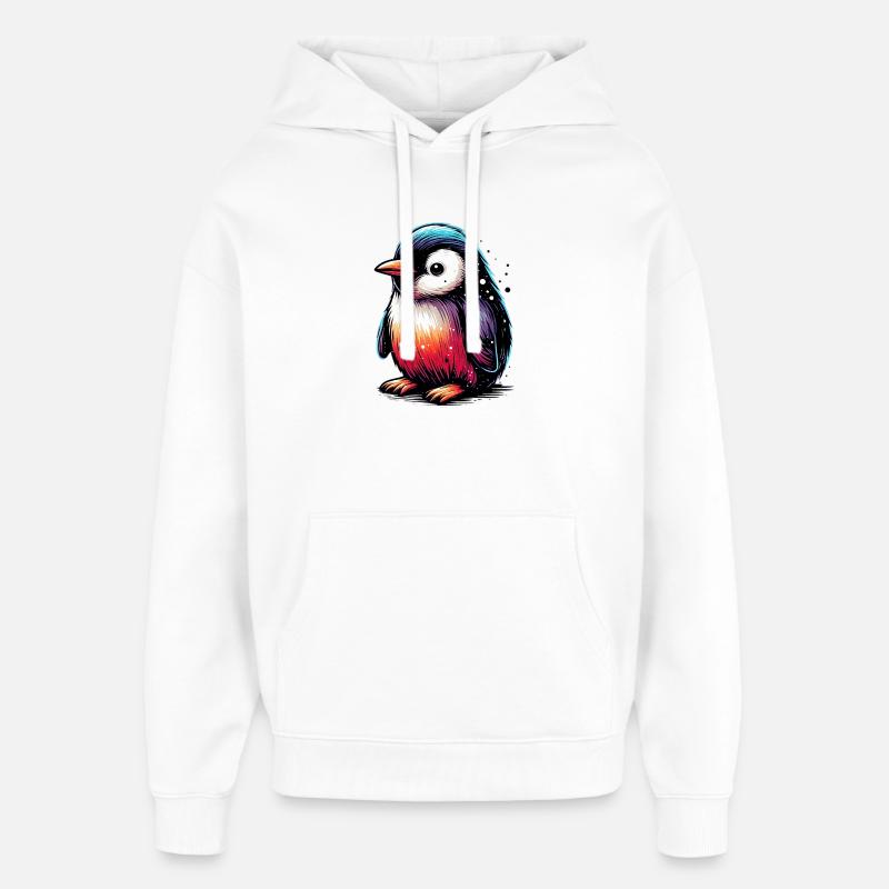 Pingouin - Sweat à capuche unisexe Stanley/Stella Oversized - blanc