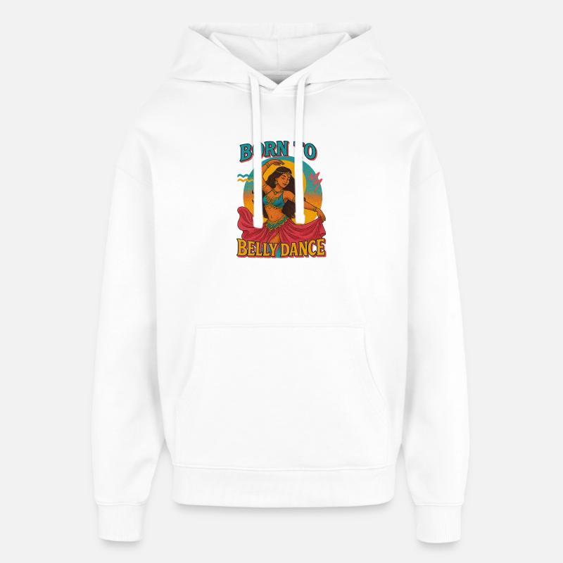 Danse du ventre inspiré Illustration Boho - Sweat à capuche unisexe Stanley/Stella Oversized - blanc