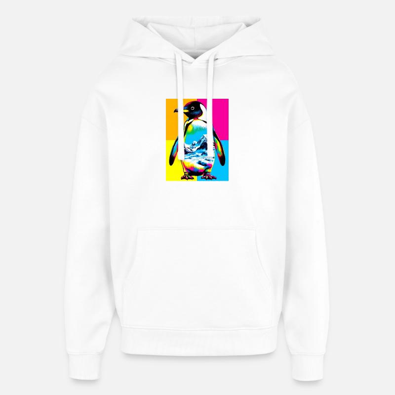pingouin - Sweat à capuche unisexe Stanley/Stella Oversized - blanc