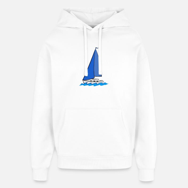 Voile - Sweat à capuche unisexe Stanley/Stella Oversized - blanc