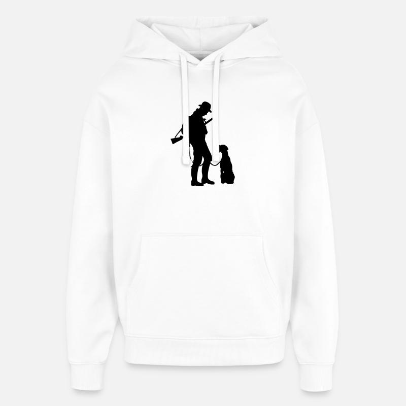 Chasseur - Sweat à capuche unisexe Stanley/Stella Oversized - blanc