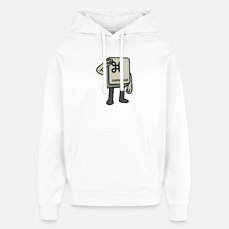 Clé de commande - Sweat à capuche unisexe Stanley/Stella Oversized - blanc