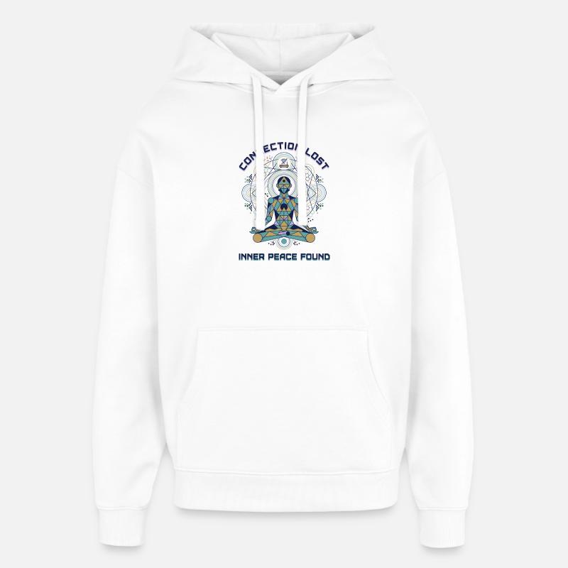 Connection Lost - Inner Peace Found - Oversized Unisex Hoodie von Stanley/Stella - Weiß