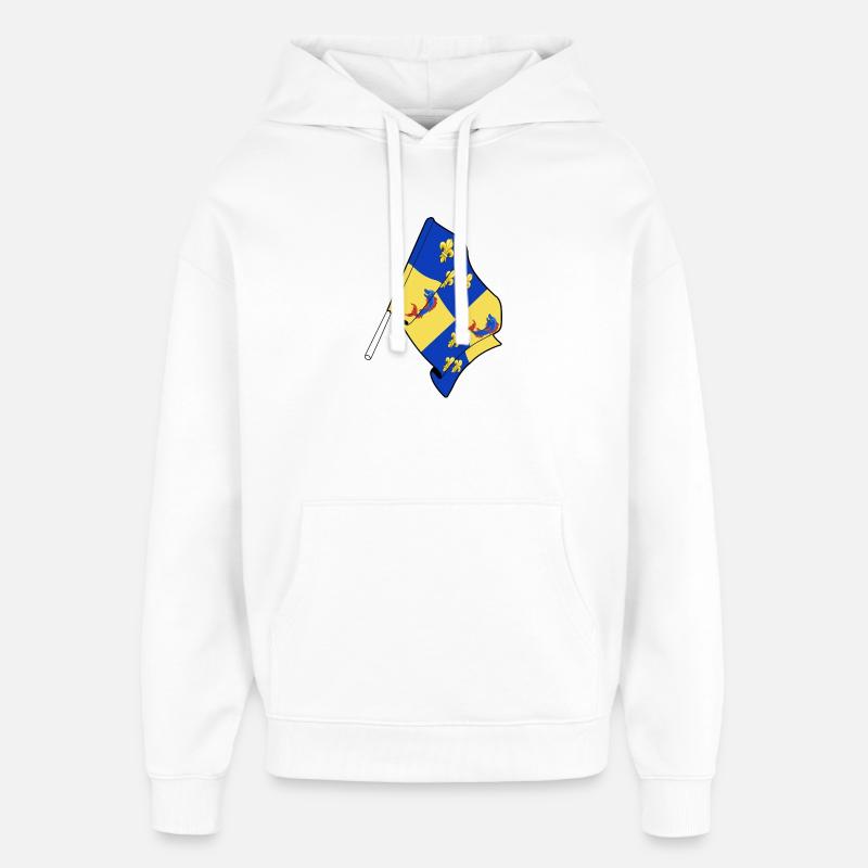 Drapeau du Dauphiné - Sweat à capuche unisexe Stanley/Stella Oversized - blanc