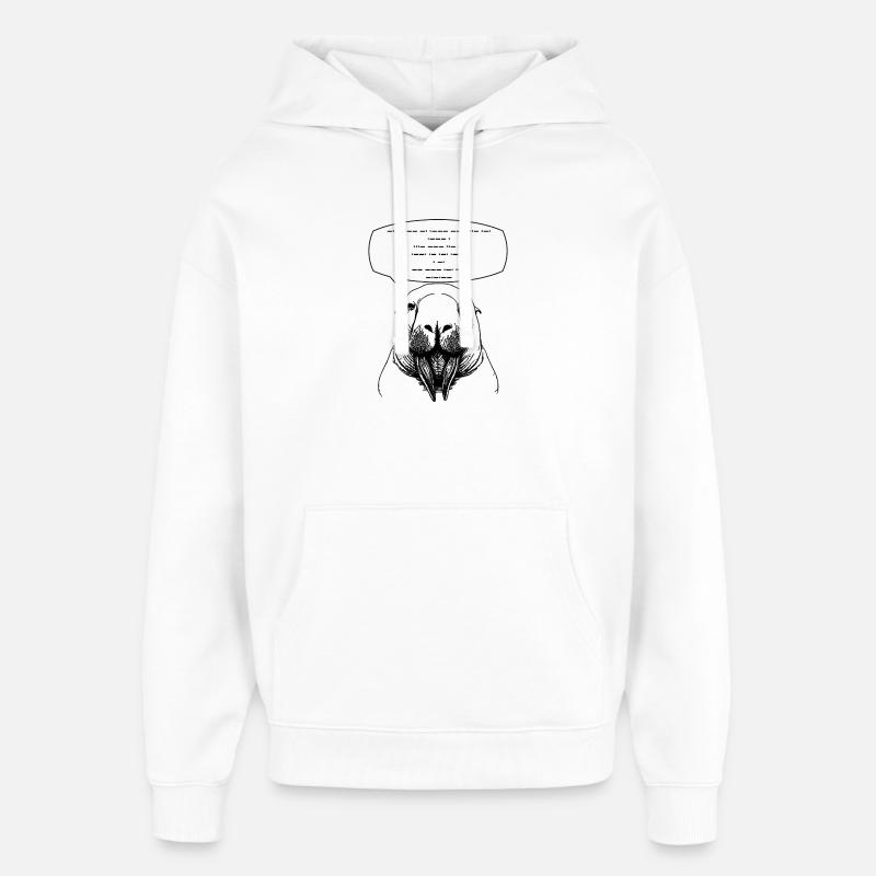 Sprichst du Morsecode? - Oversized Unisex Hoodie von Stanley/Stella - Weiß