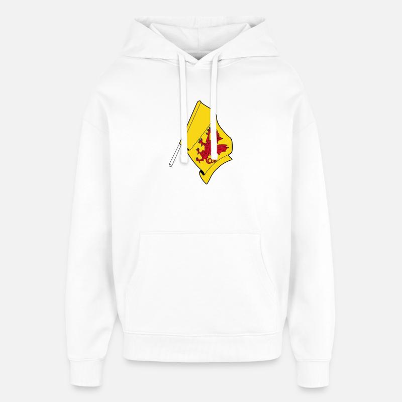 Drapeau du Somerset - Sweat à capuche unisexe Stanley/Stella Oversized - blanc