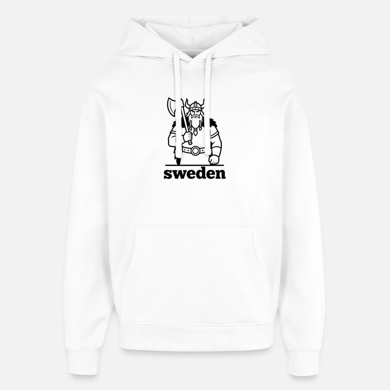 Suède - Sweat à capuche unisexe Stanley/Stella Oversized - blanc