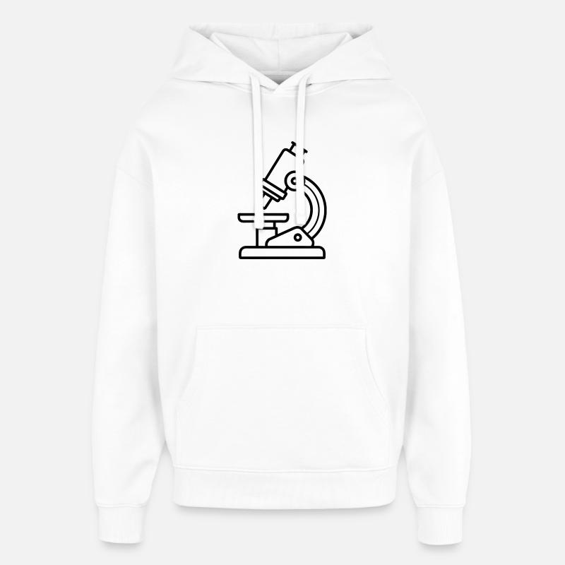 Microscope - Sweat à capuche unisexe Stanley/Stella Oversized - blanc