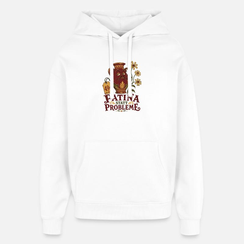 Patine au lieu de problèmes - Sweat à capuche unisexe Stanley/Stella Oversized - blanc