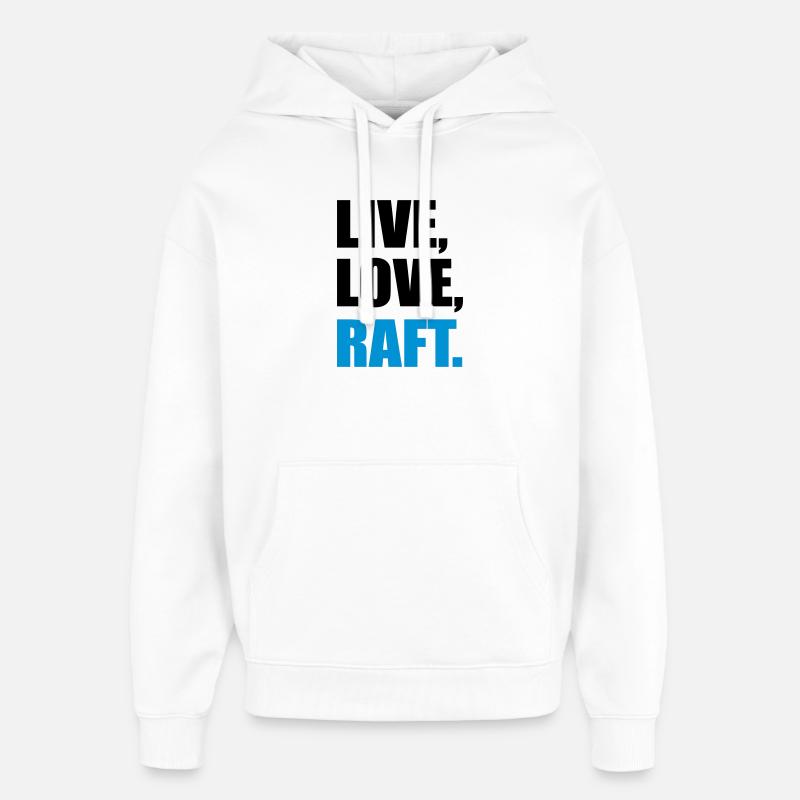 Rafting - Oversized Unisex Hoodie von Stanley/Stella - Weiß