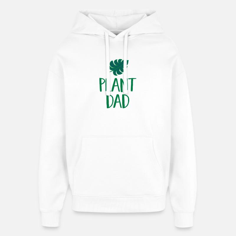 Plant Dad - Sweat à capuche unisexe Stanley/Stella Oversized - blanc
