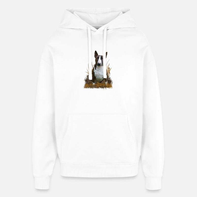 Bullterrier - Sweat à capuche unisexe Stanley/Stella Oversized - blanc